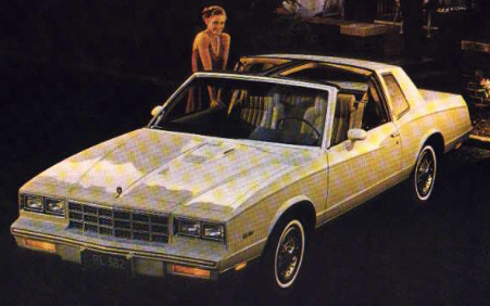 1981 Chevrolet Monte Carlo with Turbo V6 and T tops from sales brochure